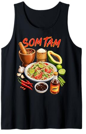 SOM TAM : Salade Épicée Thaïlandaise pour Gourmets Débardeur