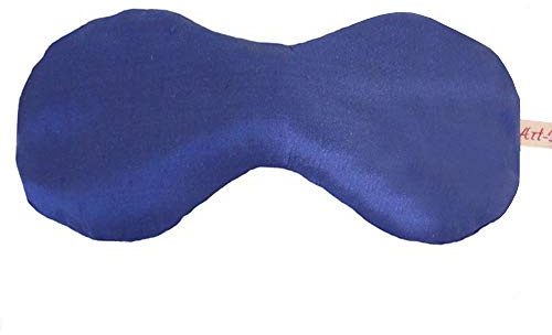 Art-Fabric Augenkissen Kings Blue I reine Seide royalblau I Handmade in Germany I Bio-Füllung und Duft
