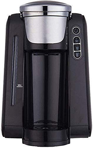 Mini macchina per caffettiera Macchina per caffè espresso a tazza singola 1420W Macchine per caffè americano Macchina per caffè espresso automatica elettrica per la casa Avvio a un pulsante Nero