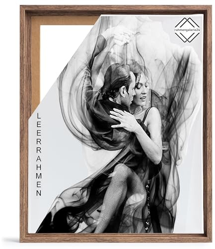 rahmengalerie24 Bilderrahmen Leerrahmen für Leinwand Bilder auf Keilrahmen | Format 40x60 cm in Apfel Holz Optik