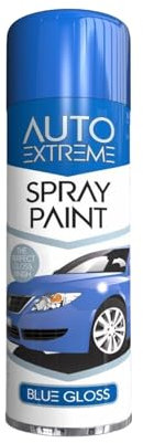 SDMAX All Purpose Blue Gloss Spray Paint, Gloss Finish, Suitable for Wood, Metal, Plastic, Glass Surface, Easy and Quick Spraying, for Interior and Exterior Usage, 250ML (1 Pcs)