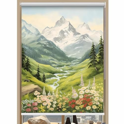 Verdunkelungsrollo für Zuhause und Büro mit exquisitem Muster, Sichtschutz, Thermoisolierung, wasserdicht (50 x 125 cm, G)