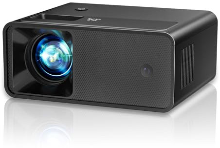 Proiettore 13000 Lumens Full HD 1080P, 2025 Upgraded Einyoumily 4K Mini Proiettore Portatile, Videoproiettore Home Theatre 130, Compatibile con iOS/Android/TV Stick/HDMI/USB(14 * 11 * 6cm)