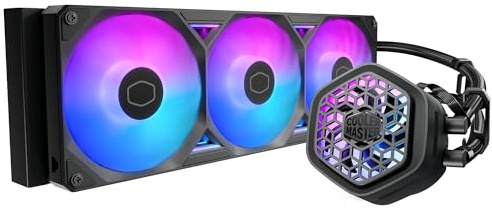 Cooler Master Atmos II 360 VRM Freeform 2.0 Enfriador líquido de CPU, bomba de doble cámara, iluminación aRGB personalizable, control silencioso, fácil instalación, AMD Ryzen 9 AM5|4, Intel Ultra i9