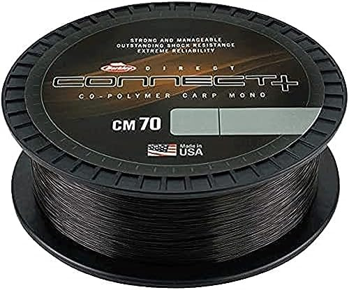 Berkley Connect CM70 Monofilament-Angelschnur, 1000 m, schnell sinkend, superstark, ohne Gedächtnis, für Karpfen und Wels, Braun