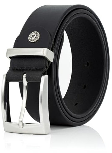 LINDENMANN Gürtel Herren Ledergürtel Herren Herren Gürtel, Echter Voll-Ledergürtel XXL, Büffelleder, schwarz, Größe/Size:Bundweite 100 cm Gesamtlänge 115 cm W 39.4 LL, Farbe/Color:schwarz