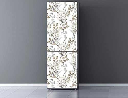 Oedim Vinile per Frigorifero Rami Secchi 185 x 70 cm | Adesivo Resistente ed Economico | Adesivo Decorativo dal Design Elegante