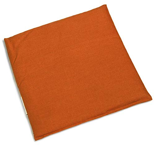 Kirschkernkissen 24x24cm orange | Wärmekissen und Kältekompresse. Kirschkernsäckchen als Wärmekissen & Kältekompresse
