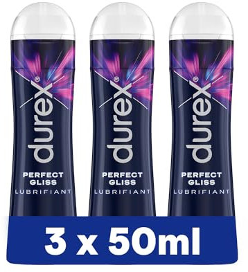 Durex Anal Gleitgel – auf Silikonbasis für eine langanhaltende Schmierung, 50 ml (3 x 50 ml)