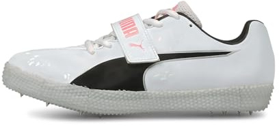 PUMA Unisex Evospeed High Jump 6 Leichtathletikschuh, Puma White PUMA Schwarz Lava Blast, 43 EU