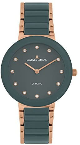 Jacques Lemans Damen-Uhren Analog Quarz One Size Rosé 32016868