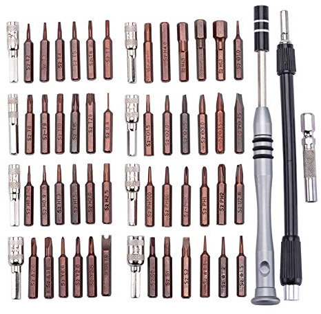 LiMePng 60 en 1 Destornillador magnético Set de bits PEQUELD TORX TORX TORX Destornillador para teléfono Laptop Reparación Kit de Herramientas LiMePng