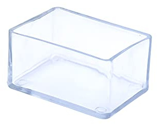 Flyshop 32 Pezzi 25 x 45mm PVC Tappi Per Gambe Di Sedie Rettangolari, Tappi Protettivi Per Gambe Di Sedie, Protezioni Per Pavimenti, Antigraffio, Copripiedi, Piedini Trasparenti Per Mobili