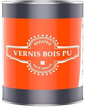 BEKATEQ LS-150 Vernis bois PU monocomposant 1l Bleu ciel satiné I Pour escaliers, parquets, meubles & bateaux I Résistant aux intempéries, à l'eau douce et à l'eau de mer avec protection UV