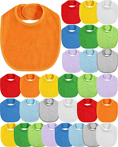 JaGely Baby Drool Bibs for Boys Girls Multicolor Cotton Waterproof Feeder Newborn Teething and Drooling