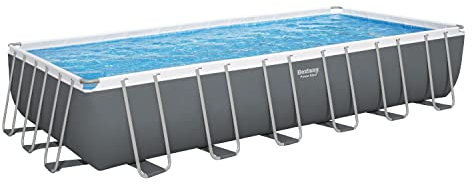 Bestway 56475-5 Set Piscina Fuori Terra Power Steel Rettangolare da 732x366x132 cm