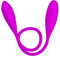 Pareja Vibrante Dildod Dual Con Función De Empuje Vibrador Para Clítoris De Pareja/anal/vagina/pezones/g Spot Estimulador Silicona Pareja Juguetes Sexuales Con 7 Modos Para Lesbianas Hembras