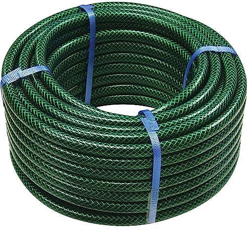 Dapetz® 50M Anti Kinking Garden Hose – Heavy Duty Reinforced Hose Pipe, 3-Layer PVC Braided Flexi Hose, Outdoor Hosepipe Ideal for Gardening, Lawn Patio and Car Cleaning