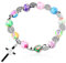 Simsky Bracelet de Communion avec Croix, Bracelet Croix, Bracelet de Perles Colorées et Carte de Communion, Cadeaux de Première Communion Bracelet de Perles, Cadeaux pour Filles, Garçons, Enfants