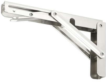 TMY 2 x Klappkonsole Schwerlast Klappscharnier 300 mm 90 Grad | Klapptisch Wandmontage für Werkstatteinrichtung Klappregal Wandklapptisch | Klappscharnier mit Arretierung Klappwinkel | Halterung 150kg