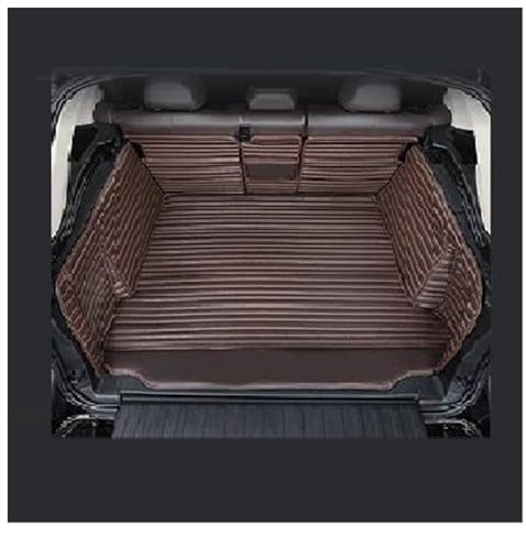 DZSCHUNLUSM Tapis de Coffre pour Subaru pour Forester 2013-2018 Tapis Coffre Voiture en Cuir Accessoires Doublure Coffre Coffre Intérieur Tapis Coffre Voiture(Café)