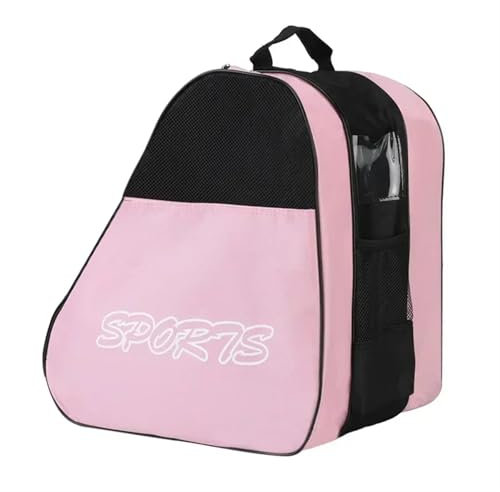 ATUMY Skiausrüstung Aufbewahrung von Skitaschen, Handtaschen, Rollschuhen, Rollenhalter, Skate- und Speed-Skates-Tasche Snowboard Bag(Pink)