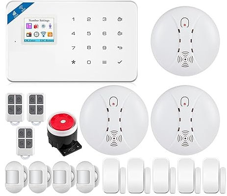Sistema Allarme Casa, Il Di Allarme Di Sicurezza GSM Funziona For Il Kit Di Allarme Del Sensore Di Movimento A Porta E A Finestra Del Rilevatore Di Movimento Antifurto Domestico,per la sicurezza dome