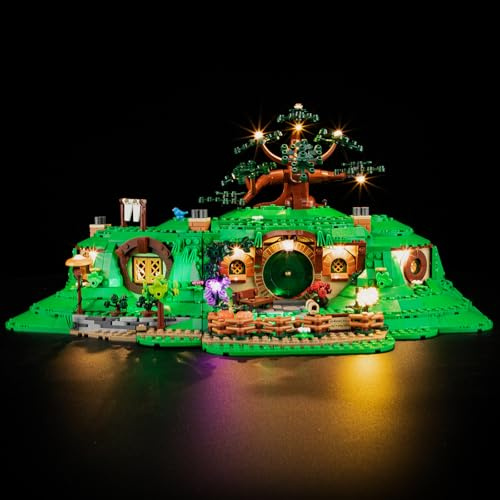 YEABRICKS LED Licht für Lego-10354 Lord of The Rings Der Herr der Ringe: Das Auenland Bausteine Modell (Bausteine Set Nicht enthalten)