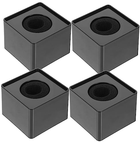 Yardwe 4pcs Logo Microphone Flag Interview Mic Stations Square Shaped Microphone Prop for Podcasting Recording Broadcasting
