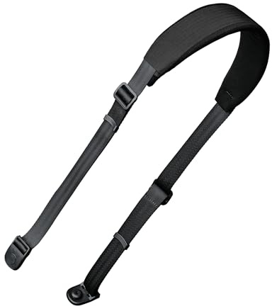ALPAKA Vadderad axelrem – justerbar, avtagbar axelrem för plånböcker, handväskor och slingväskor – tillverkad med hållbar Axoflux 210D nylon – bekväm vadderad design för användning hela dagen (svart)