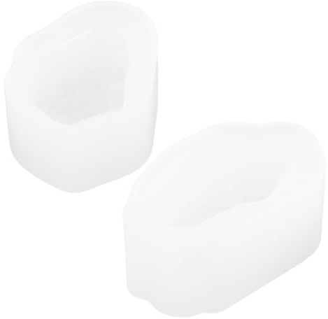 Veemoon 2 Piezas Moldes de Silicona para Resina Epóxica Molde de Cristal para Fabricación de Joyería Diy Reutilizables Alta Precisión para Manualidades de Cuarzo