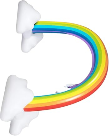 CVUTOVO Inflatable Water Sprinkler Rainbow Arch for Boys and Girls, Pvc Outdoor Sprinkle Toy, Easy-clean Sturdy Game Prop for Beach Party, Grass Play, Parent-child Fun with Unicorn