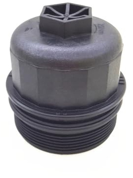 HANZOU Alloggiamento del Filtro olio Coperchio Tappo di Copertura Guarnizione Misura for Fiat, 500 312 500L 351 352 Misura for Punto III 199 1.3 D 55213470 coperchio del filtro del motore dell'auto