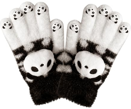Guantes de Dedo para Mujer Mitones Cálidos Casuales 1 Par