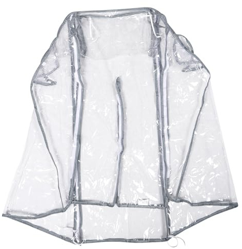 WEKADRIN Winter Regenschutz Kinderwagen aus Wasserdichtem EVA Winddichte Transparente Kunststoff Abdeckung mit Sonnenschutz für Reise Buggys und Outdoor