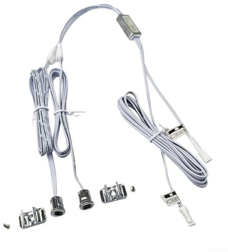HanOaki LED-Licht-Kontrollschalter für Schranktüren, 12–24 V DC, Dual-Dreifach-Sensor mit 100 W Lastleistung und IP20 Bewertung, Silber (C)