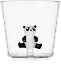Ichendorf Milano Tumbler Panda, collection Savannah, 30 cl, verre borosilicaté, fait main