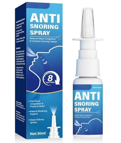 Anti Schnarch Spray, Schnarchstopper Nasenspray, Zur Unterstuetzung Der Natuerlichen Atmung, Reduziert Naechtliches Schnarchen, Schnelle Linderung 30ml