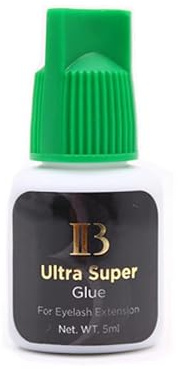 5 ml IB iBeauty Adhesivo para extensión de pestañas. 5 gramos. Fabricado en Corea. Calidad profesional con fuerte adhesión (Ultra Super (Verde))