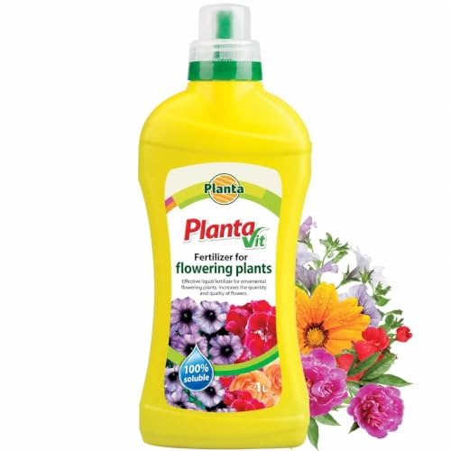 Liquid Flower Fertiliser, Concentrated Bloom Booster, Potassium & Phosphorus Plant Feed, 1L, Makes 400L, for Pots & Garden