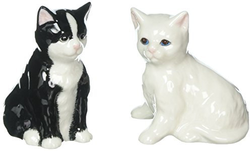 Cosmos 20759 Noir et blanc Chats Sel et Poivre, EN CÉRAMIQUE