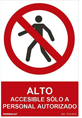 Normaluz RD41006 – hohes Hinweisschild nur für Personal zugelassen PVC Glasspack 0,7 mm 30 x 40 cm mit CTE, RIPCI