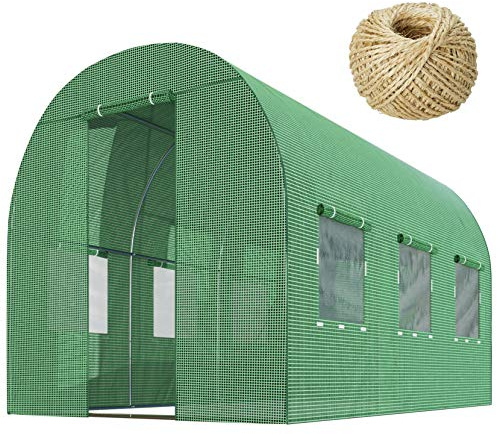 Plonos Serre de Jardin en Film - Tunnel - 300 x 200 x 200 cm - 6 m²