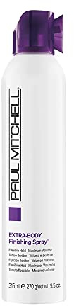 Paul Mitchell Extra-Body Hairspray, Flexible Hold, Maximum Volume + Humidity Resistance, For Fine Hair, 9.5 oz
