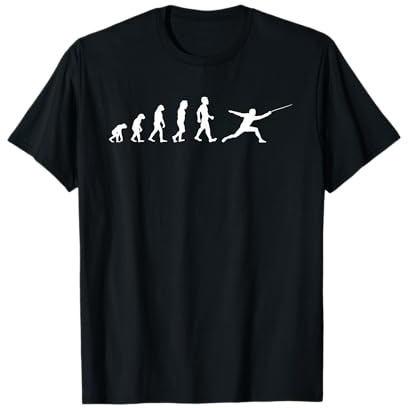 Evolution Fecht-Sport T-Shirt I Geschenk Fechten Escrime T-Shirt