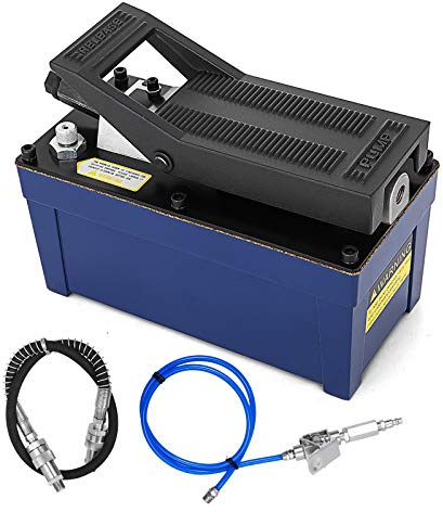 Moracle Bomba Hidráulica de Aire 10000 psi 103 en 3 Capuchones Bomba de Aire Hidráulica de Pie 0,22 galones