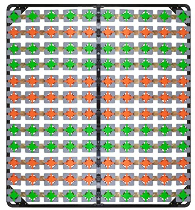 i-flair Tellerlattenrost 160x200 cm, Lattenrahmen Ergo IF57 mit Tellerfedern - für alle Matratzen und Betten geeignet