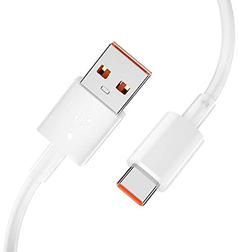 ACAGET 120W 6A Cavo USB Type-C 1M, Cavo USB C Ricarica Rapida per Redmi 14C Note 14 13 12 11S 10 Pro per Xiaomi 14T 13T 12 11T Pro,Cavo Turbo di Ricarica per Xiaomi 15 14 Ultra Pad 7 6,POCO X7 M6 X5