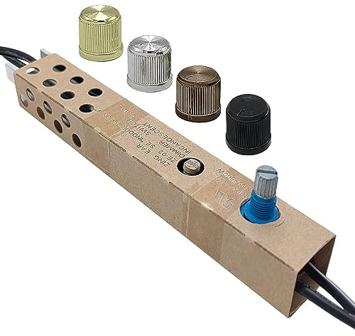 LED Rotary Dimmer Switch for Floor Lamp, Incandescent, Halogen Lamps (Knobs with 4 Colors)