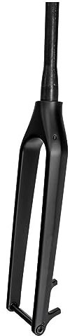 LHHL 29 Fibra di Carbonio MTB Forcella Rigida Freno A Disco Perno Passante 15x110mm Bicicletta Forcelle Anteriori 1-1/8 Tubo Conico Bicicletta da Montagna Forcelle (Color : Black, Size : 29)